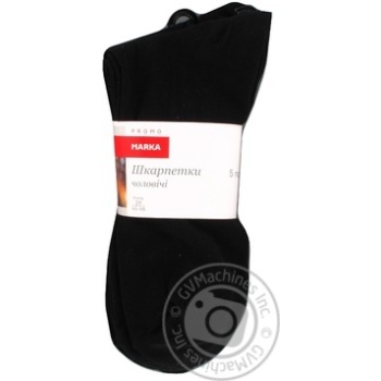 Marka Promo Black Men's Socks 5 Pairs Size 29 - buy, prices for NOVUS - photo 1