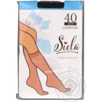 Гольфи Siela жіночі Comfort 40 Nero купити, ціни на МегаМаркет - фото 1
