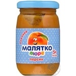 Пюре Малятко персик 180г