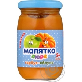 Пюре Малятко тыква-яблоко 180г купить, цены на МегаМаркет - фото 1