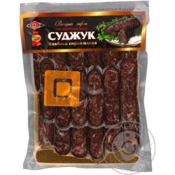 Ковбаса Суджук с/в нарізка Круїз 80г х5 купить, цены на МегаМаркет - фото 1