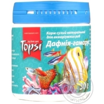 Topsi Daphnia-gamarus Food for Aquarium Fish 30g