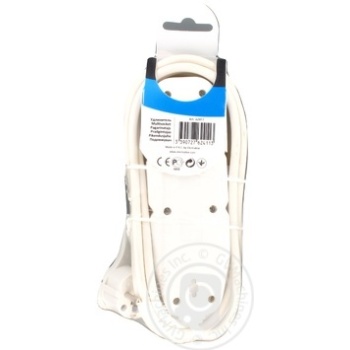 Electraline White Extension Cable with Button 3 Sockets 3m - buy, prices for - photo 2