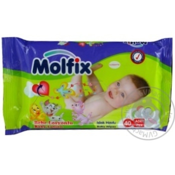 wet wipes molfix 40pcs 140g - buy, prices for - photo 2