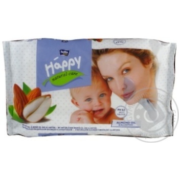 Cерветки вологі Happy Natural Care 56шт - купить, цены на - фото 3