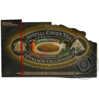 Green pekoe tea Sun Gardens Ginseng Oolong with ginseng root 20х2.5g teabags Ukraine - buy, prices for - photo 3