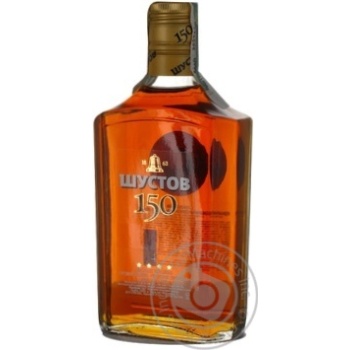 cognac shustov 40% 4years 500ml glass bottle Ukraine - buy, prices for - photo 2