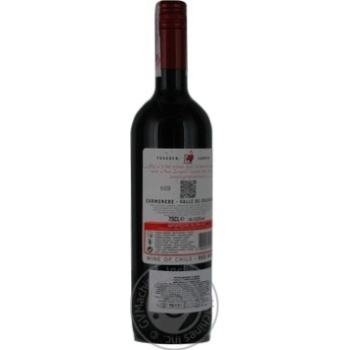 Wine carmener Tussock jumper red dry 13.5% 2010year 750ml glass bottle Chili - buy, prices for MegaMarket - photo 8
