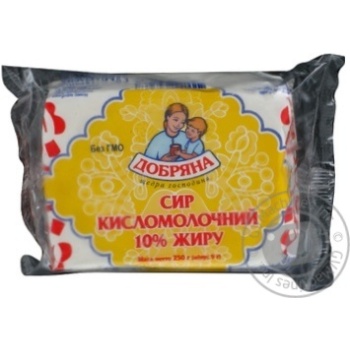 Cottage cheese Dobriana 10% 250g Ukraine - buy, prices for - photo 1