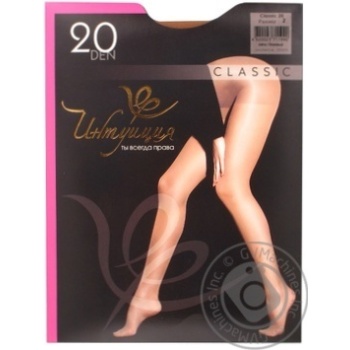 Колготи Інтуїція Classic Роза 20den купить, цены на МегаМаркет - фото 1