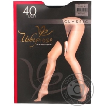 Intuicia Classic Black Women's Tights 40den 4s - buy, prices for Tavria V - photo 5