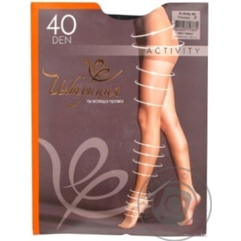 Tights Intuitsia Activity black polyamide for women 40den 2size - buy, prices for MegaMarket - photo 2