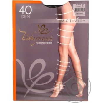 Tights Intuitsia Activity black polyamide for women 40den 5size - buy, prices for MegaMarket - photo 1