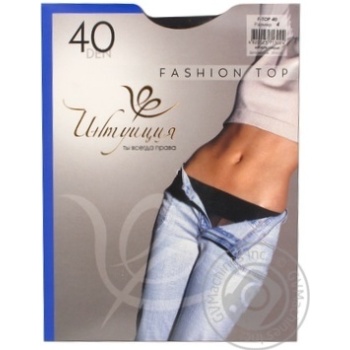 Колготи Інтуїція Fashion Top фіалка 40den сірі купити, ціни на МегаМаркет - фото 2