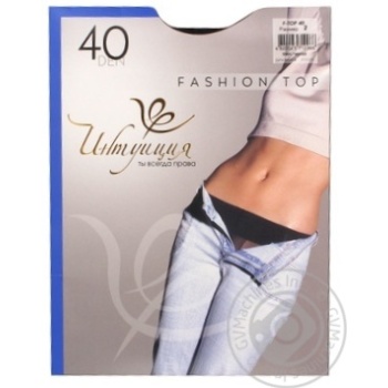 Колготи Інтуїція Fashion Top фіалка 40den купити, ціни на МегаМаркет - фото 1