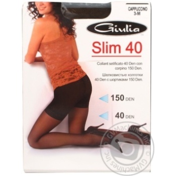 Tights Giulia cappuccino polyamide for women 40den - buy, prices for MegaMarket - photo 1