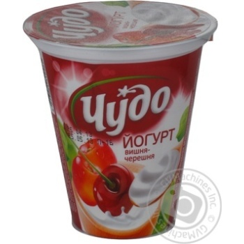 Йогурт Чудо вишня-черешня 2.5% 300г купити, ціни на МегаМаркет - фото 1
