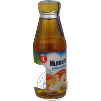 Juice with vitamin C Humana apple for children from 6+ months glass bottle 200ml Germany - buy, prices for - photo 10