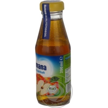 Juice with vitamin C Humana apple for children from 6+ months glass bottle 200ml Germany - buy, prices for - photo 11