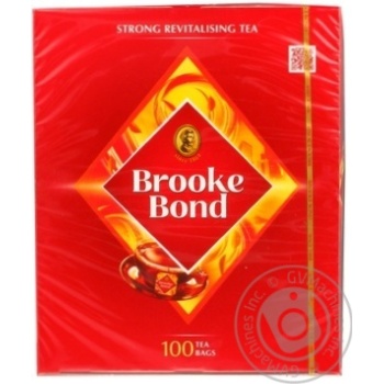 Black pekoe tea Brooke Bond 100х1.8g teabags Russia - buy, prices for NOVUS - photo 1