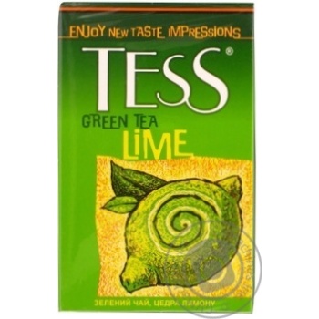 Green pekoe tea Tess Lime with lemon peel flower petals and lime flavor 100g Ukraine - buy, prices for NOVUS - photo 3