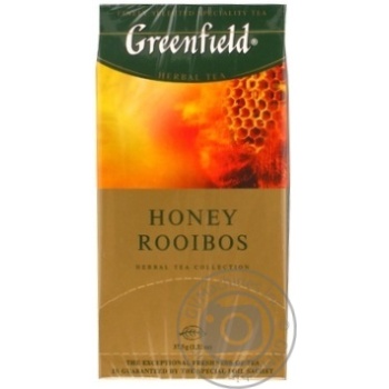 Herbal tea Greenfield Honey Rooibos with honey flavor 25х1.5g teabags Ukraine - buy, prices for NOVUS - photo 1