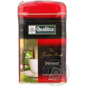 Qualitea Sunset black loose tea 100g - buy, prices for MegaMarket - photo 1