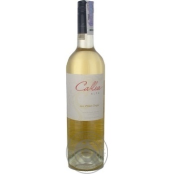 Wine pinot grigio Callia Callia alta white dry 13.5% 2009year 750ml glass bottle Argentina - buy, prices for MegaMarket - photo 1