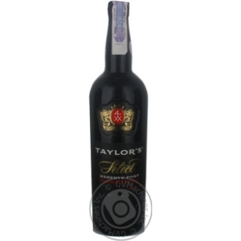 Вино Taylor`s Select Reserve Port червоне кріплене 0.75л х6 купить, цены на МегаМаркет - фото 1