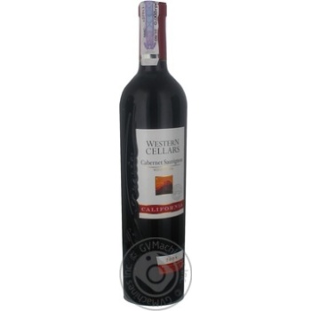 Вино Western Cellars Cabernet Sauvignon червоне сухе 0.75л x6 купить, цены на МегаМаркет - фото 4
