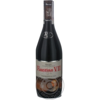 Wine Bodegas faustino Faustino red dry 13% 2008year 750ml glass bottle Spain - buy, prices for MegaMarket - photo 1