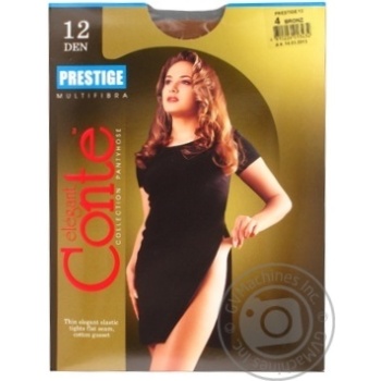 Колготи жін. поліамідні Conte Elegant Prestige 12 р.4 Bronz купити, ціни на МегаМаркет - фото 1