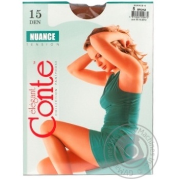 Колготи Conte Nuance 15 Den р.5 bronz шт купити, ціни на МегаМаркет - фото 1