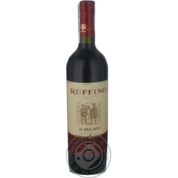 Вино Ruffino Ducale Toscana червоне сухе 13,5% 0,75л - купити, ціни на МегаМаркет - фото 1