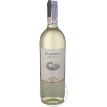 Wine Antinori Campogrande white dry 12% 750ml glass bottle Italy - buy, prices for MegaMarket - photo 1