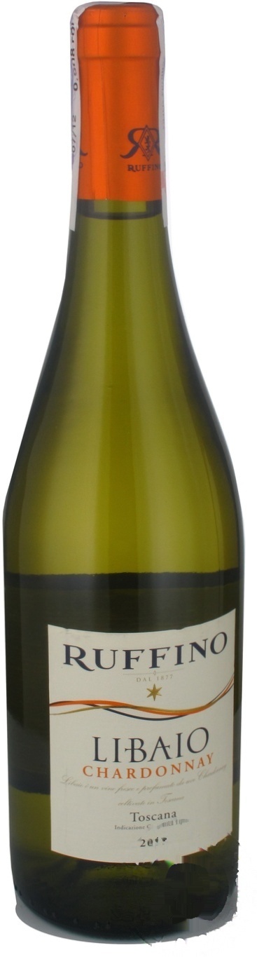 

Вино Ruffino Libaio Chardonnay белое сухое 12.5% 0,75л