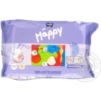 Napkins Happy for children 64pcs 397g - buy, prices for MegaMarket - photo 1