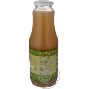 Freshly squeezed pasteurized unclarified natural apple juice Sady Prikarpatya glass bottle 1000ml Ukraine - buy, prices for NOVUS - photo 2