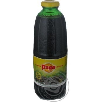 Reconstituted unclarified nectar Pago blackcurrant glass bottle 750ml Austria - buy, prices for NOVUS - photo 1