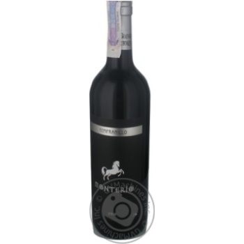Вино Monterio Tempranillo червоне сухе 0.75л купити, ціни на МегаМаркет - фото 1