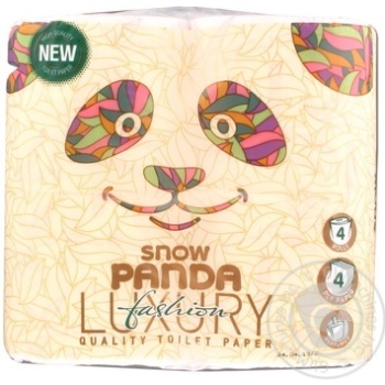 Toilet paper Snizhna panda 4pcs - buy, prices for MegaMarket - photo 1