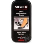 Губка-блиск для взуття Silver чорна х48