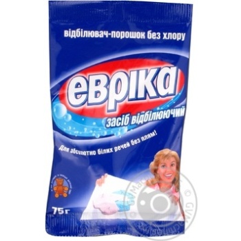 Відбілювач Еврика 75г х72 купить, цены на МегаМаркет - фото 1
