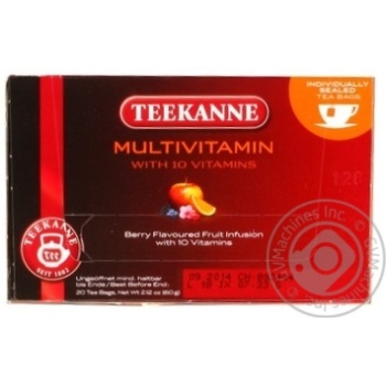 Multivitamin tea bags Teekanne with 10 vitamins 20x3g Germany - buy, prices for - photo 1