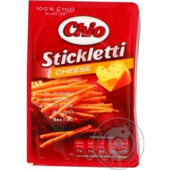 Соломка Chio Stickletti зі смаком сиру 80г купити, ціни на МегаМаркет - фото 3