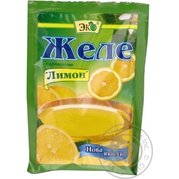 Jelly Eko lemon jelly for desserts 90g packaged - buy, prices for MegaMarket - photo 1