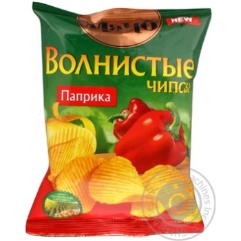 Чипсы Мачо Волнистые картофельные со вкусом паприки 70г Украина - купить, цены на NOVUS - фото 3