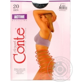 Колготы Conte Active 20 Den р.4 nero шт купить, цены на МегаМаркет - фото 1