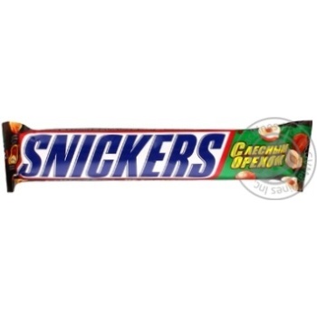 Батончик Snickers з лісовим горіхом 81г - купити, ціни на NOVUS - фото 7