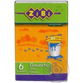 ZiBi Gouache Paints 6 Colors 10ml - buy, prices for MegaMarket - photo 7